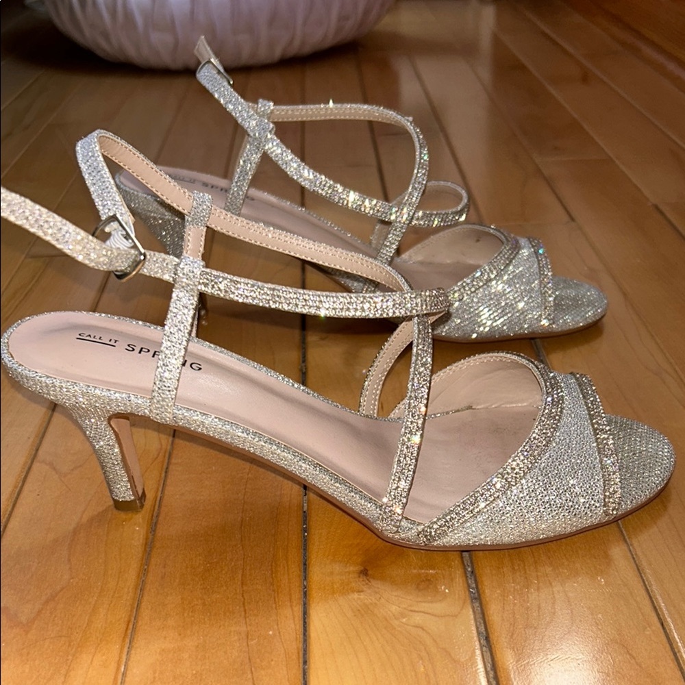 Call It Spring Silver Prom Heels - Picture 2 of 5
